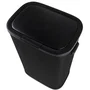 KITCHEN MOVE Poubelle de cuisine Portland 60L avec ouverture par pression - Acier inoxydable noir - Capacité 60 litres