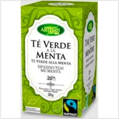 ARTEMIS BIO Thé Vert à la Menthe, 20 Filtres