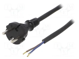 PLASTROL Câble d'alimentation H07RN-F 2x1mm2 2m avec prise CEE 7/17 (C)