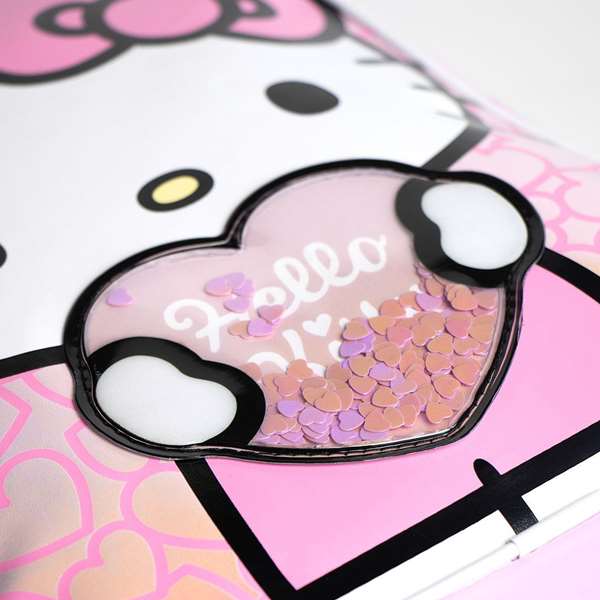 Cerdá Sac à dos enfant Hello Kitty avec applique 21 x 27 x 90 cm - Rose
