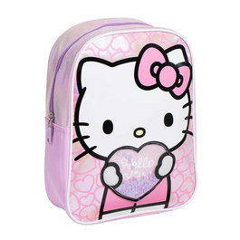 Cerdá Sac à dos enfant Hello Kitty avec applique 21 x 27 x 90 cm - Rose