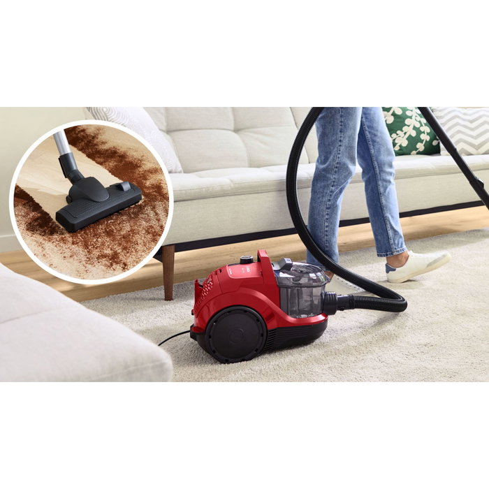Bosch BGS 21CAR Series 4 Aspirateur sans sac, rouge
