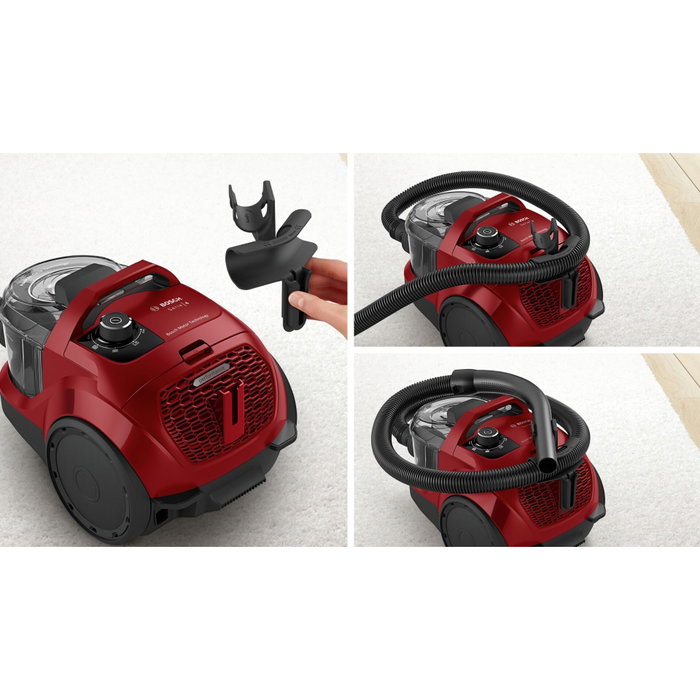 Bosch BGS 21CAR Series 4 Aspirateur sans sac, rouge