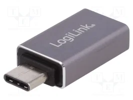 LOGILINK Adaptateur USB 3.2 Gen 1 USB A vers USB C en aluminium