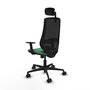 Chaise de Bureau Piqueras y Crespo D036N2W Vert émeraude