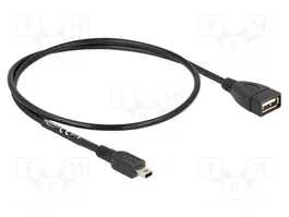 DELOCK Câble USB 2.0 de 0,5m (USB A vers Mini USB B)