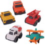 Tachan Set de 5 Véhicules Écologiques en Paille de Blé - Jouets Naturels et Sûrs pour Enfants dès 18 Mois - Réf. T01044