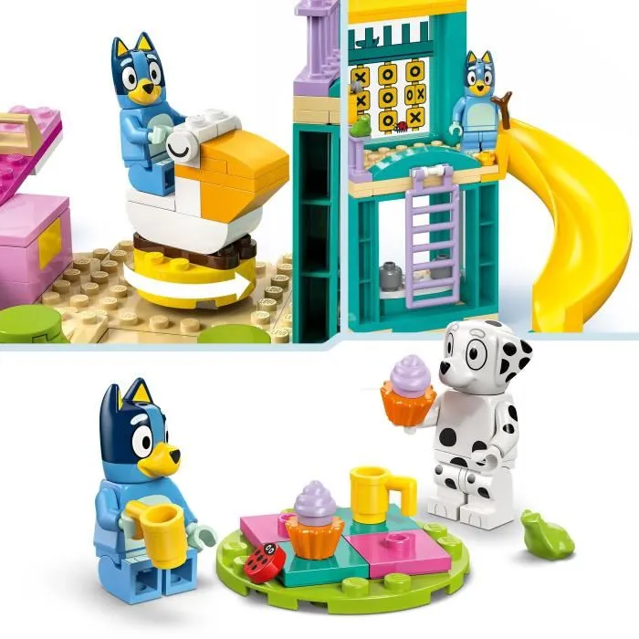 LEGO 11201 Bluey - Bluey et Chloé à l'Aire de Jeux - Jeu de Construction avec Figurines et Toboggan - pour Enfants dès 4 Ans