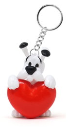 Plastoy Astérix Porte-clés Idéfix Cœur Rouge