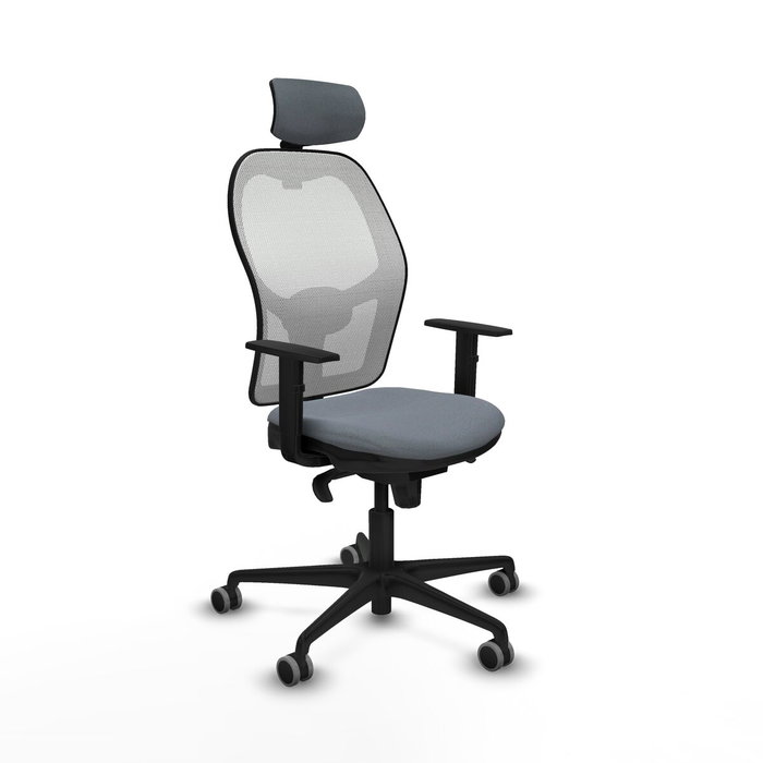 Piqueras y Crespo Chaise de Bureau avec Appui-tête 1D036G2 Gris Piqueras y Crespo Chaise de Bureau avec Appui-tête 1D036G2 Gris