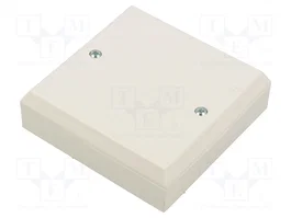 SEZ DK Boîtier universel avec couvercle en PVC blanc