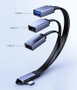 MicroConnect Câble répartiteur USB-C coudé vers USB 2.0 + USB 2.0 + USB 3.0 Noir