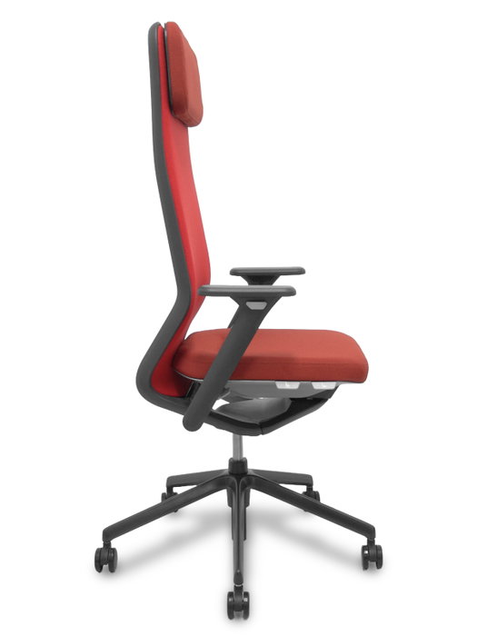 Chaise de Bureau avec Appui-tête Nowy Styl 6ST62LC Rouge