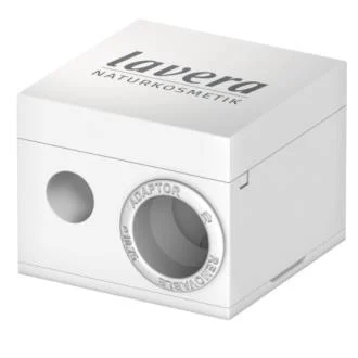LAVERA Affûte-crayon double avec adaptateur et brosse de nettoyage - Pour crayons yeux et lèvres standard et géants LAVERA Affûte-crayon double avec adaptateur et brosse de nettoyage - Pour crayons yeux et lèvres standard et géants