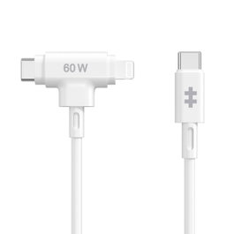 Hyper Câble HyperJuice USB-C vers USB-C / Lightning 1,5 m Blanc