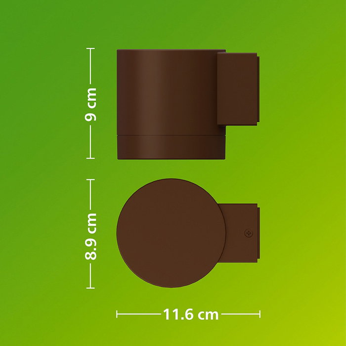 Philips Applique LED d'extérieur Fylx 5 W Marron Philips Applique LED d'extérieur Fylx 5 W Marron