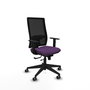Piqueras y Crespo Chaise de Bureau Horna, Violet et Noir