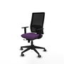 Piqueras y Crespo Chaise de Bureau Horna, Violet et Noir