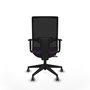 Piqueras y Crespo Chaise de Bureau Horna, Violet et Noir