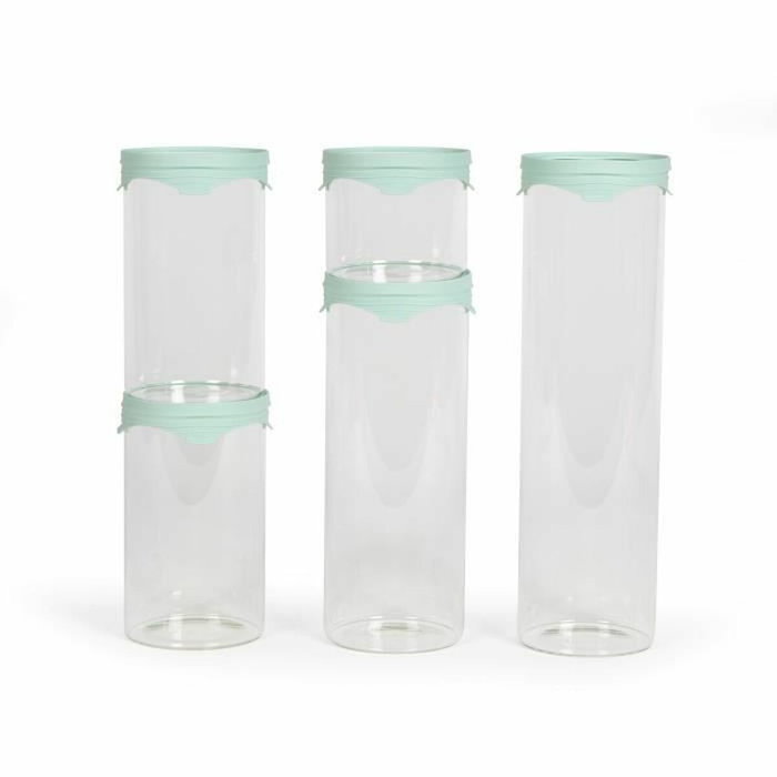 Livoo Set de 5 bocaux de conservation MEN399 - 450 ml