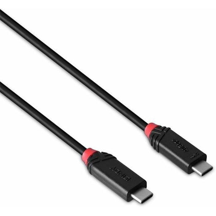 Câble USB-C vers USB-C LINDY Noir 1 m