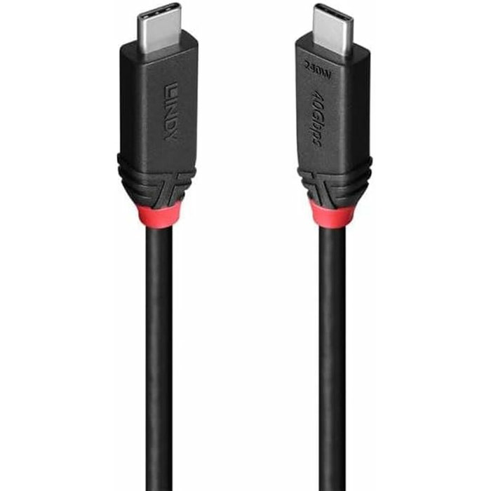 Câble USB-C vers USB-C LINDY Noir 1 m