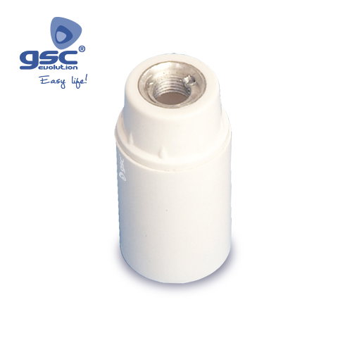 GSC Evolution Porte-lampe lisse en bakélite blanc E14