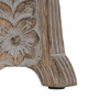 BigBuy Home Pot à Bougie Blanc Naturel Fer Bois de manguier 18 x 18 x 53,3 cm