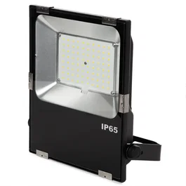 Projecteur LED Slimline 60W 10200Lm CRI Elevé IP65 6000K, 100000H de Durée de Vie, Alimentation à l'État Solide, Angle 120°, Régulation TRIAC