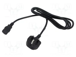 POS Câble d'alimentation H03VV-F 3x1mm2 BS 1363 (G) et IEC C13 femelle