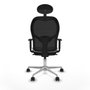 Piqueras y Crespo Chaise de Bureau avec Appui-tête Jorquera 1D086N1 Blanc