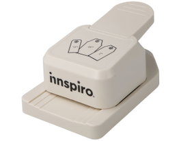 Innspiro Troqueladora de etiquetas rectas 3 en 1 Tag Punch
