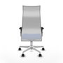 Piqueras y Crespo Albacete Chaise de Bureau Bleue et Blanche