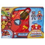 Hasbro Marvel Iron Man Jet Géant et Armure Mecha