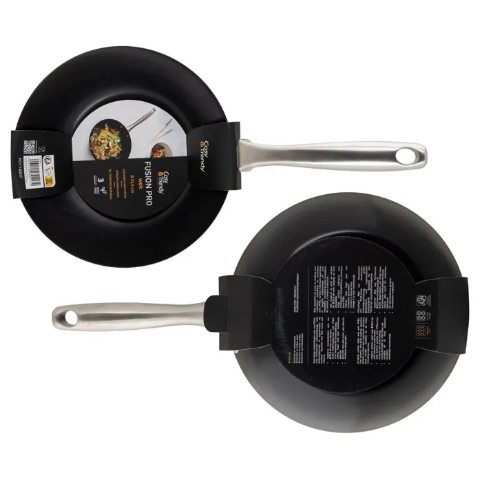Cosy & Trendy Fusion Pro Wok 22,5 cm en acier carbone