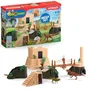 Schleich 42656 Dinosaurs - Grande conquête du temple perdu, Playset avec figurines, pour enfants dès 4 ans
