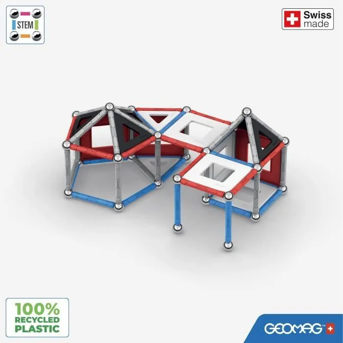 Geomag Classic Panels - Jeu de Construction Magnétique Fusée NASA - 103 Pièces - Jouet Magnétique Éducatif dès 3 ans