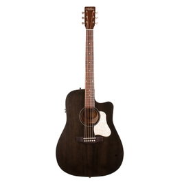 A&L Americana Cutaway Faded Black Cw Presys Ii Guitare Électro-Acoustique avec Fishman Presys II et Accordeur Intégré