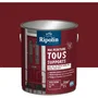 Ripolin Peinture Multi-Supports Couleur Rouge Basque RAL 3004 Mat 2 Litres - Pour Bois, Métal, Béton - Résistante aux UV et Intempéries