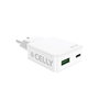 Chargeur mural Celly SLIMTC1C1A45WWH Blanc 45 W
