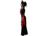 Déguisement Vampiresse Classique - Robe Noire Gothique pour Femme Taille XXL - Costume Halloween