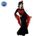 Déguisement Vampiresse Classique - Robe Noire Gothique pour Femme Taille XXL - Costume Halloween