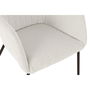 Chaise DKD Home Decor Beige Polyester Métal 59,5 x 60,5 x 78 cm