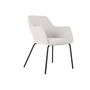 Chaise DKD Home Decor Beige Polyester Métal 59,5 x 60,5 x 78 cm