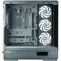 ZALMAN Boîtier PC Gamer P50 DS Moyen Tour ATX Noir avec Panneau en Verre Trempé, 4 Ventilateurs A-RGB, Ports USB-C et USB 3.0 et Affichage HD