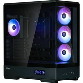 Zalman P50 DS Boîtier PC Moyen Tour Noir en Verre Trempé