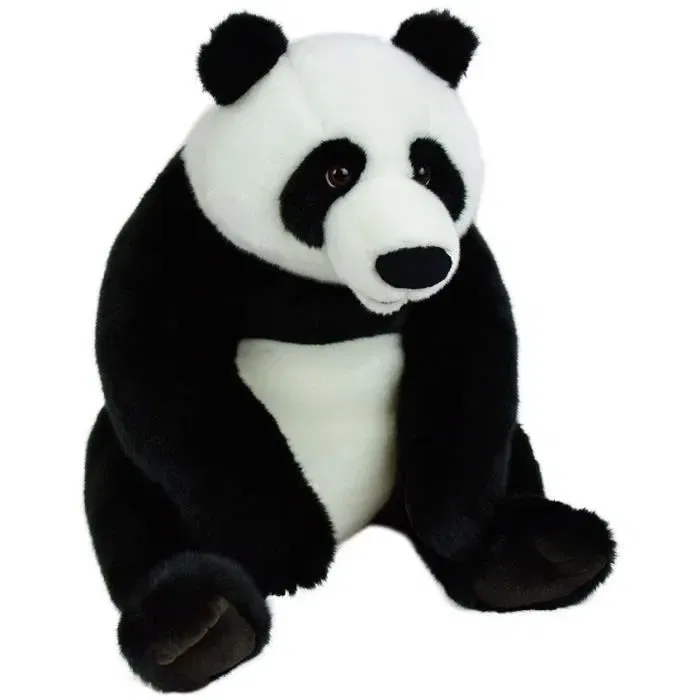 Jemini Peluche Panda JEMINI Plush, 45 cm, peluche douce pour enfant à partir de 12 mois, blanc