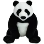 Jemini Peluche Panda JEMINI Plush, 45 cm, peluche douce pour enfant à partir de 12 mois, blanc