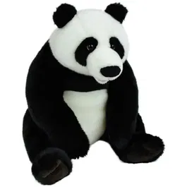 Jemini Peluche Panda JEMINI Plush, 45 cm, peluche douce pour enfant à partir de 12 mois, blanc