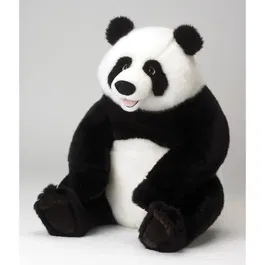 Jemini Peluche Panda JEMINI Plush, 45 cm, peluche douce pour enfant à partir de 12 mois, blanc
